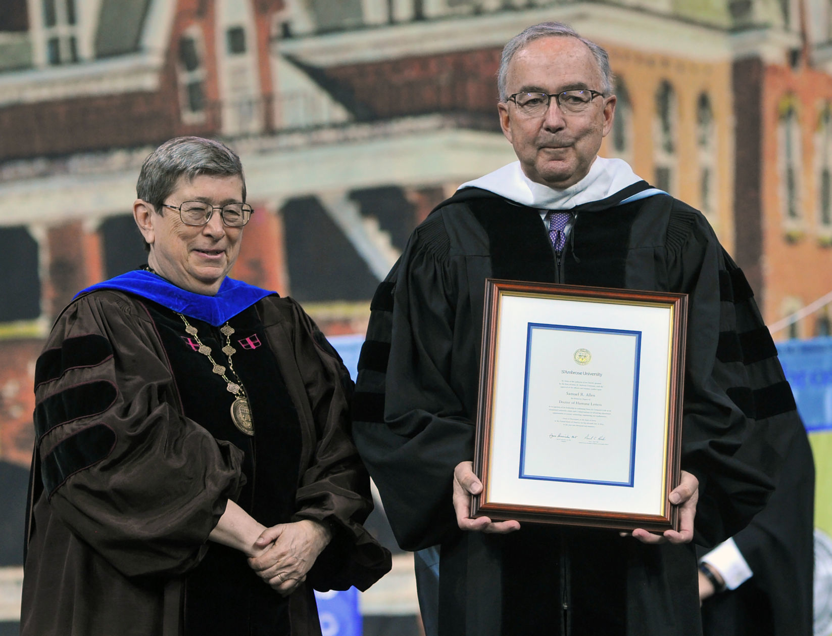 St. Ambrose University commencement ceremony